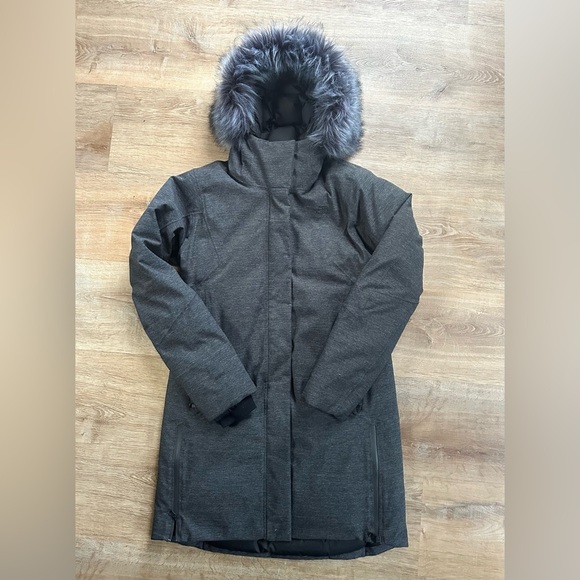 The North Face Defdown Parka Gore-Tex - Women's Size Medium Charcoal Grey - Picture 4 of 16